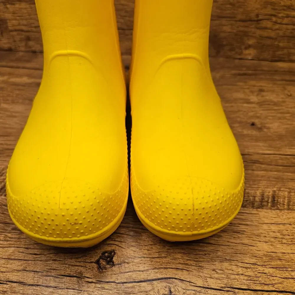 Crocs Kids Handle It Rain Boots Yellow size 3 youth